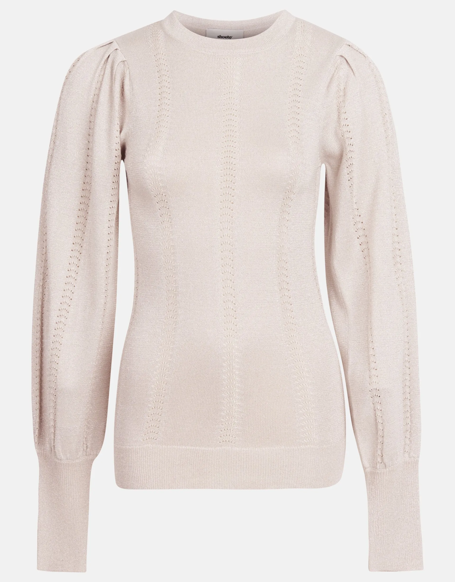 Shoeby Ajour Top Beige<DAMES Tops|Truien En Sweaters