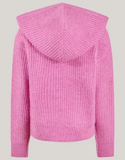Shoeby Artwork Gebreide Hoodie Roze< Sweaters En Hoodies