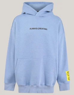Shoeby Artwork Hoodie Blauw< Gebreide Truien|Hoodies