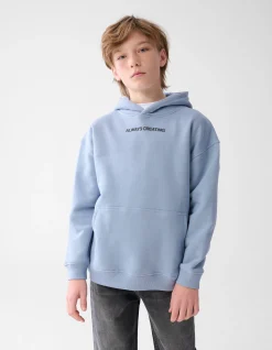 Shoeby Artwork Hoodie blauw< Gebreide Truien|Hoodies