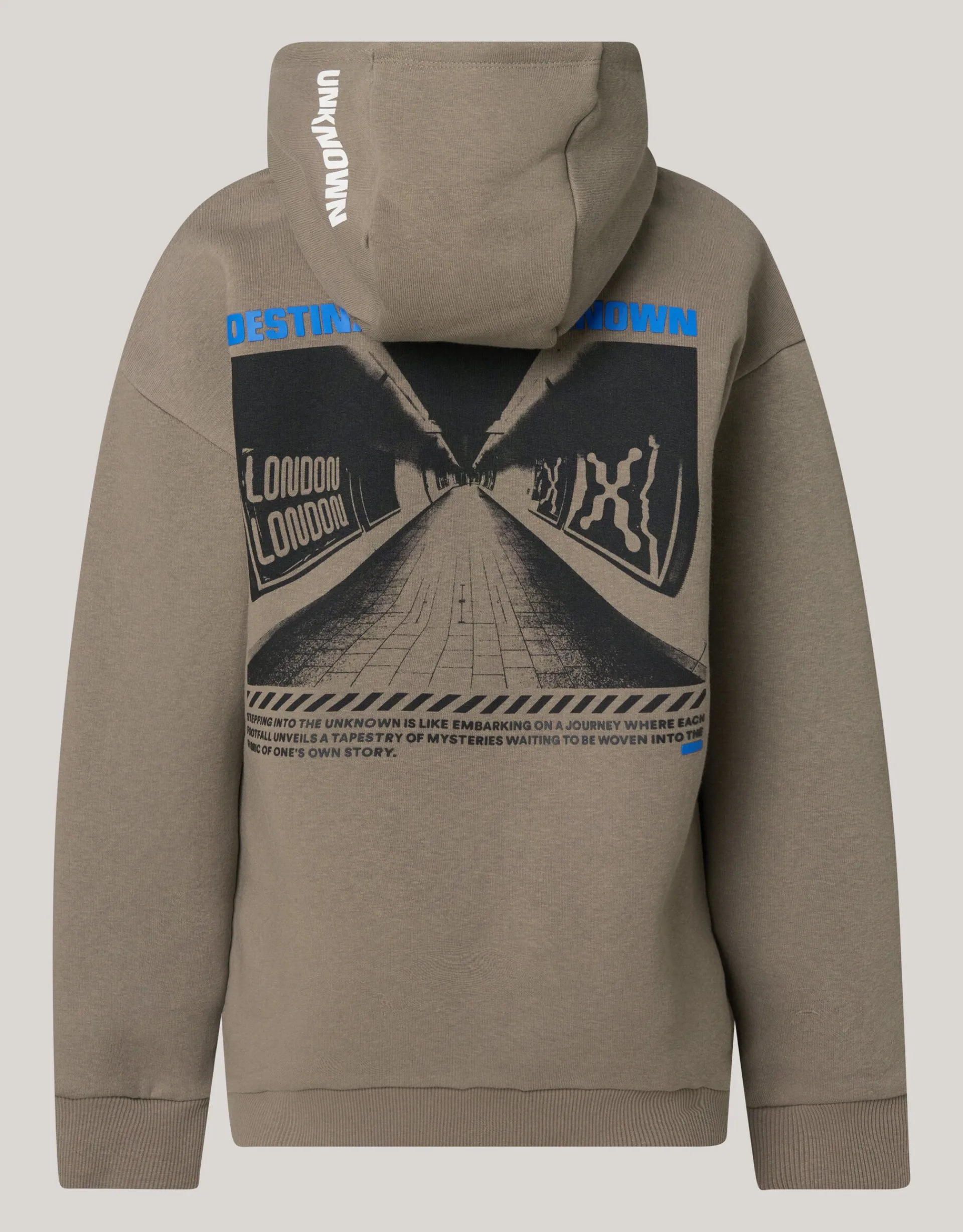 Shoeby Artwork Hoodie Bruin< Gebreide Truien|Hoodies