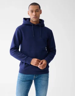 Shoeby Artwork Hoodie Donkerblauw<Heren Truien En Sweaters
