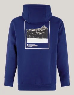 Shoeby Artwork Hoodie Donkerblauw<Heren Truien En Sweaters