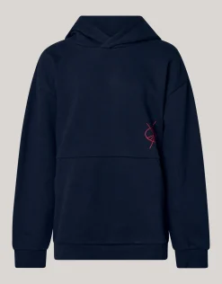 Shoeby Artwork Hoodie Donkerblauw< Hoodies|Sweaters