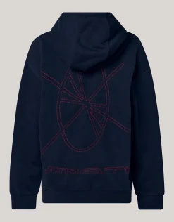 Shoeby Artwork Hoodie Donkerblauw< Hoodies|Sweaters