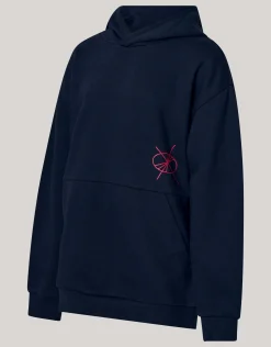 Shoeby Artwork Hoodie Donkerblauw< Hoodies|Sweaters