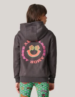 Shoeby Artwork Hoodie Donkergrijs< Sweaters En Hoodies
