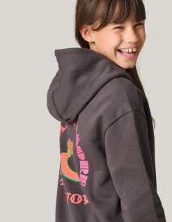 Shoeby Artwork Hoodie Donkergrijs< Sweaters En Hoodies