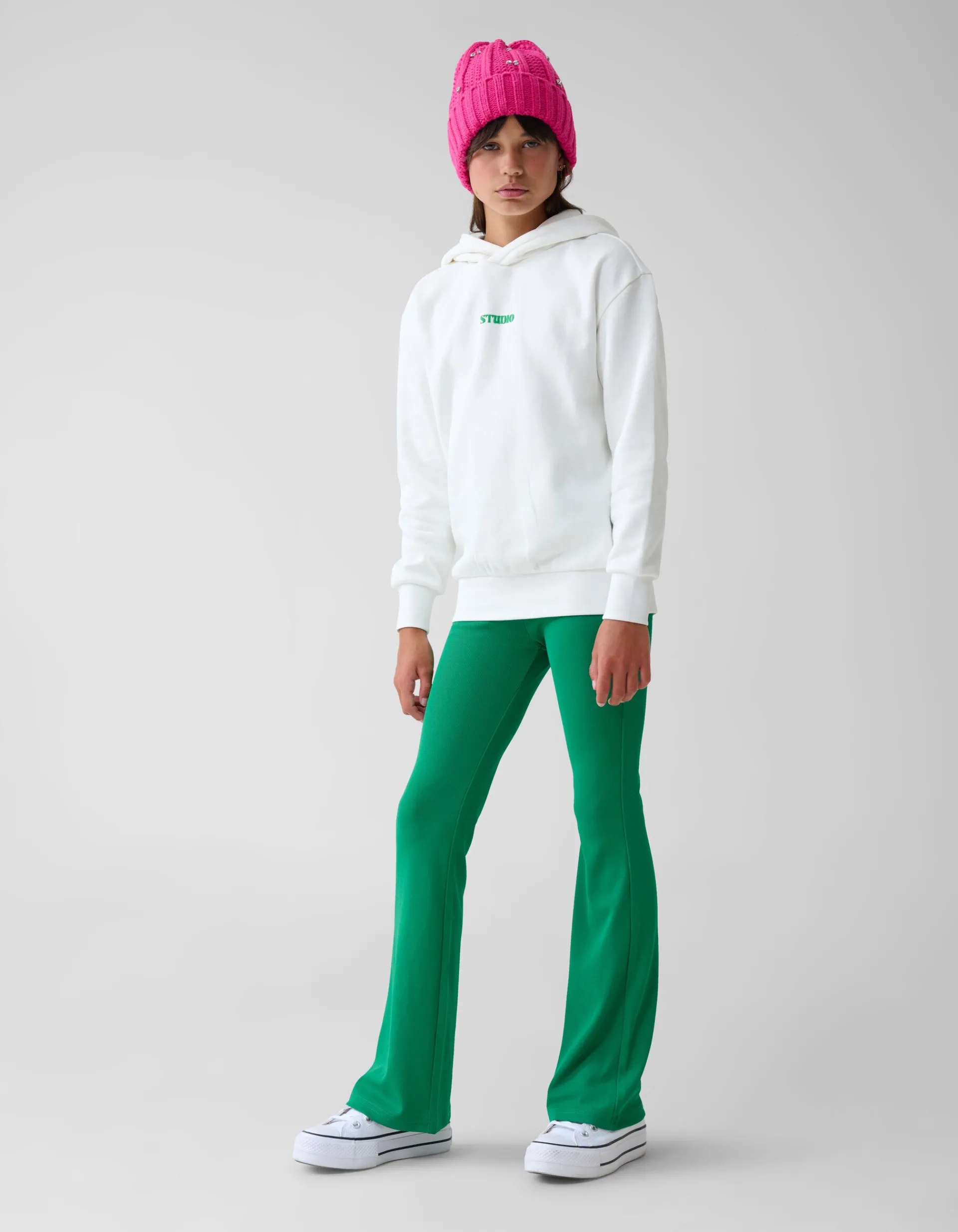 Shoeby Artwork Hoodie Gebroken Wit< Sweaters En Hoodies