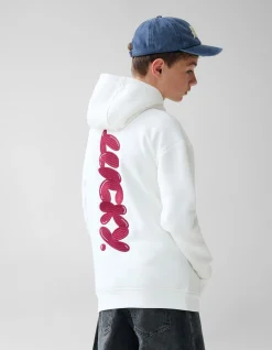 Shoeby Artwork Hoodie Gebroken Wit< Gebreide Truien|Hoodies