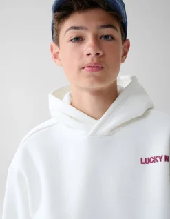 Shoeby Artwork Hoodie Gebroken Wit< Gebreide Truien|Hoodies