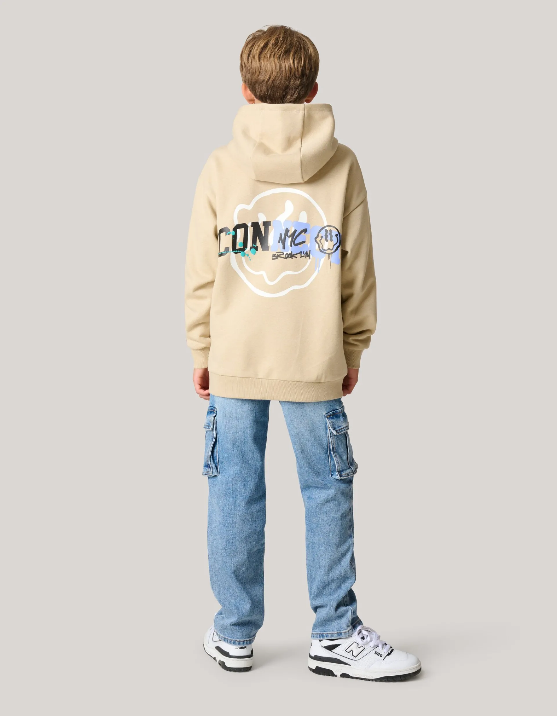 Shoeby Artwork Hoodie Zand< Gebreide Truien|Hoodies
