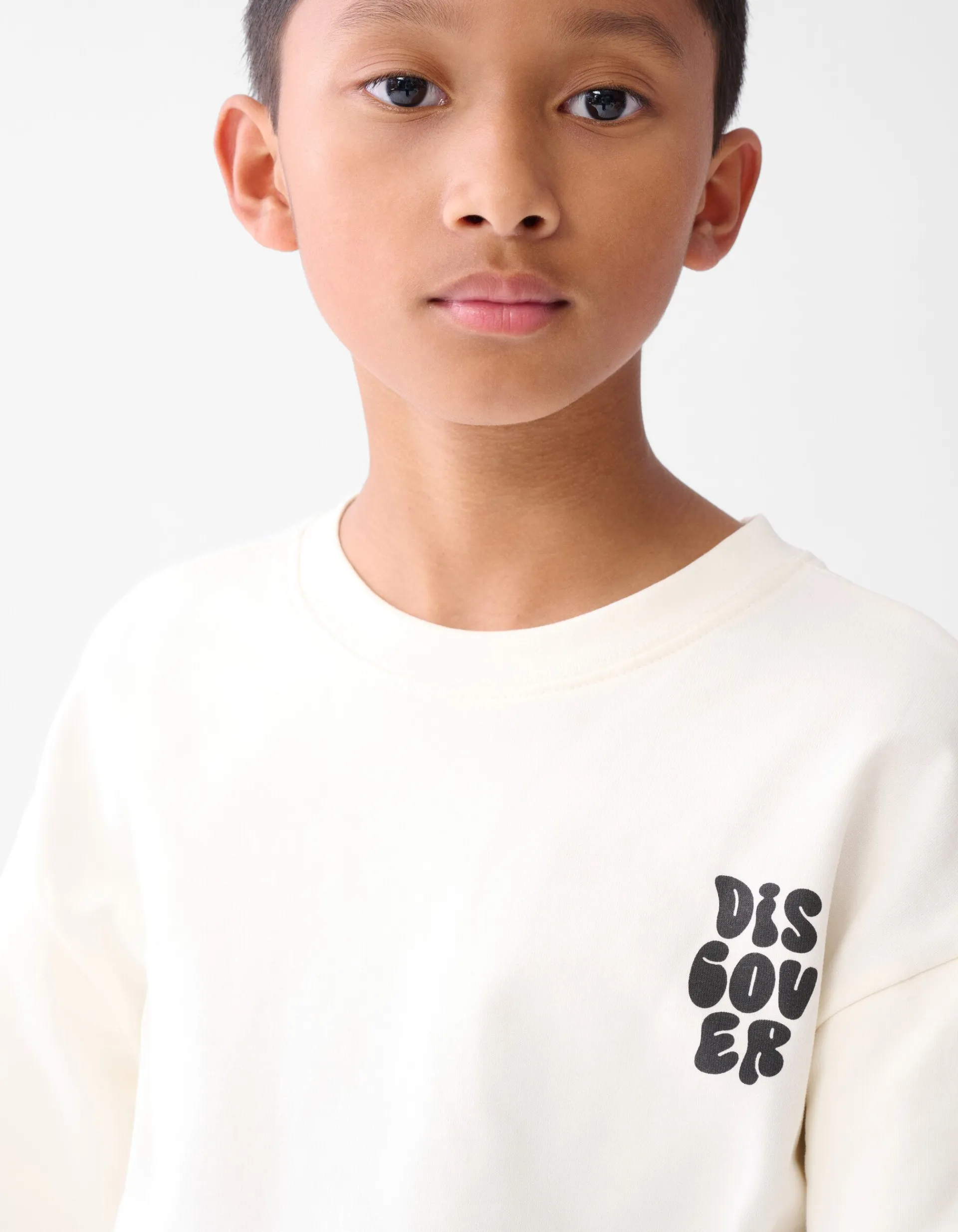 Shoeby Artwork Longsleeve T-shirt Gebroken Wit< T-Shirts