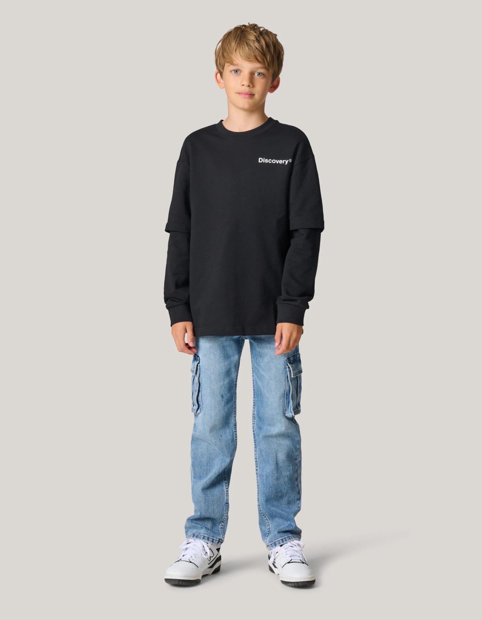 Shoeby Artwork Longsleeve T-shirt Zwart< T-Shirts