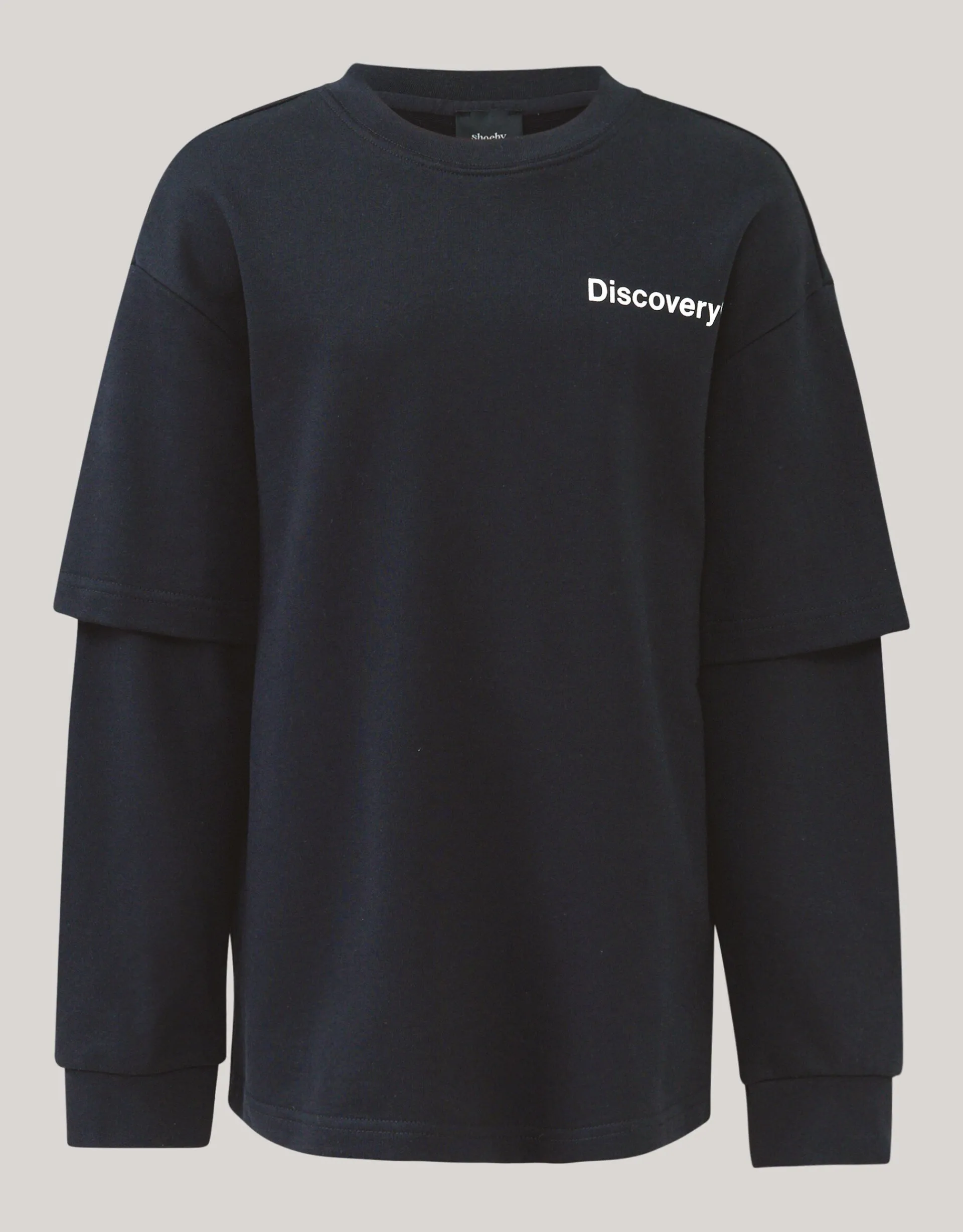 Shoeby Artwork Longsleeve T-shirt Zwart< T-Shirts