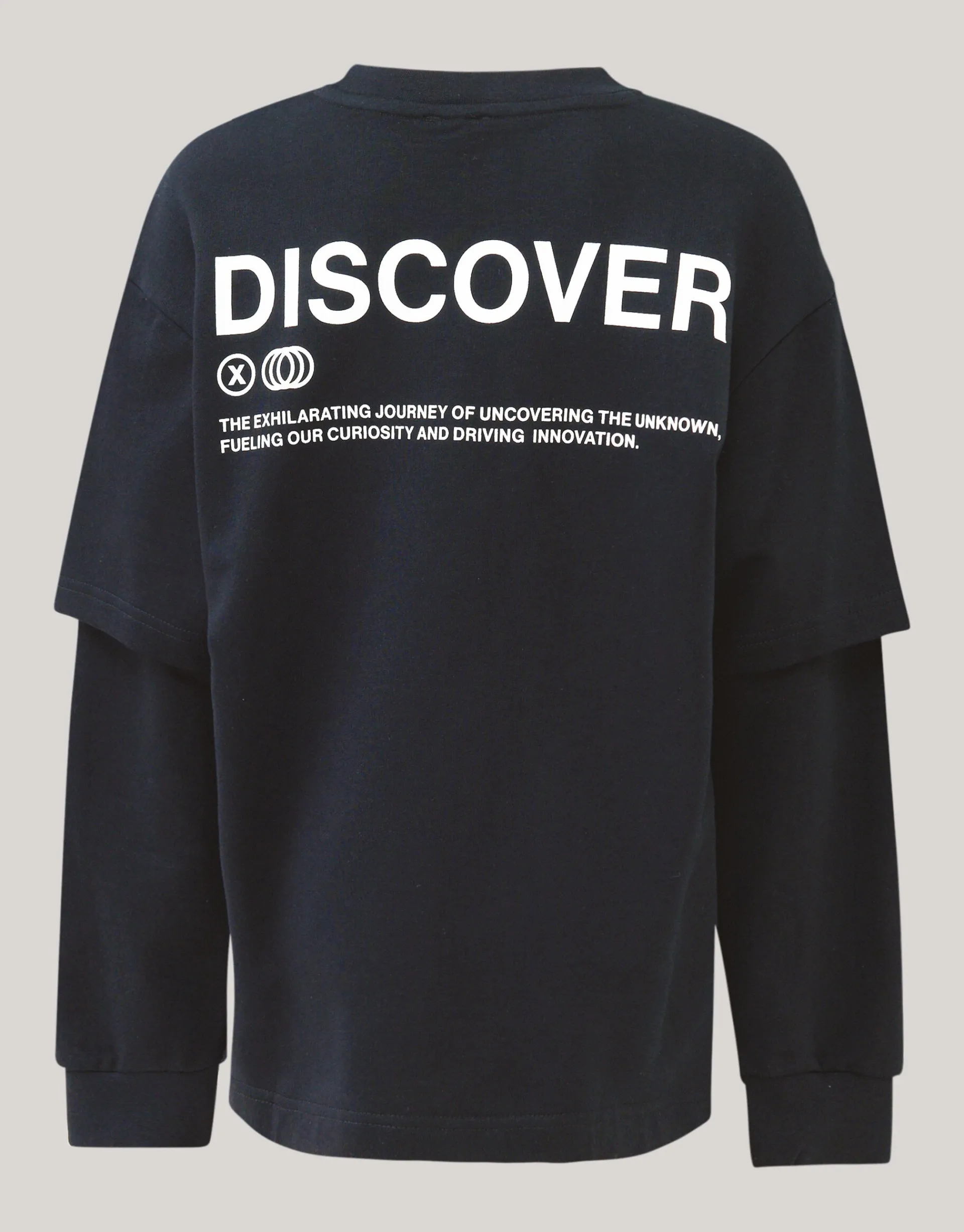 Shoeby Artwork Longsleeve T-shirt Zwart< T-Shirts