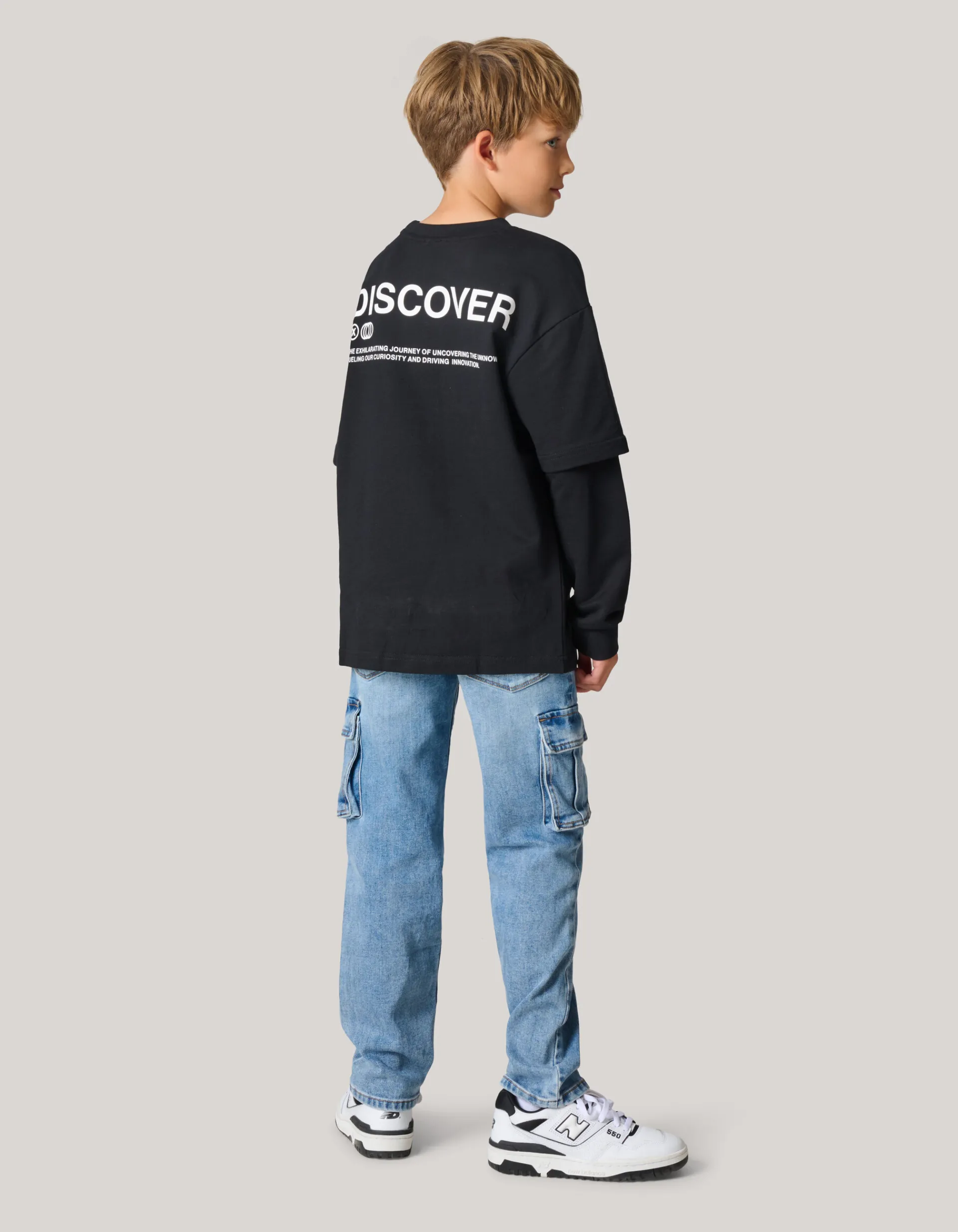 Shoeby Artwork Longsleeve T-shirt Zwart< T-Shirts