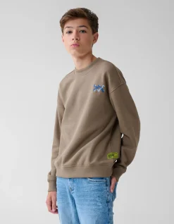 Shoeby Artwork Sweater Bruin< Gebreide Truien|Sweaters