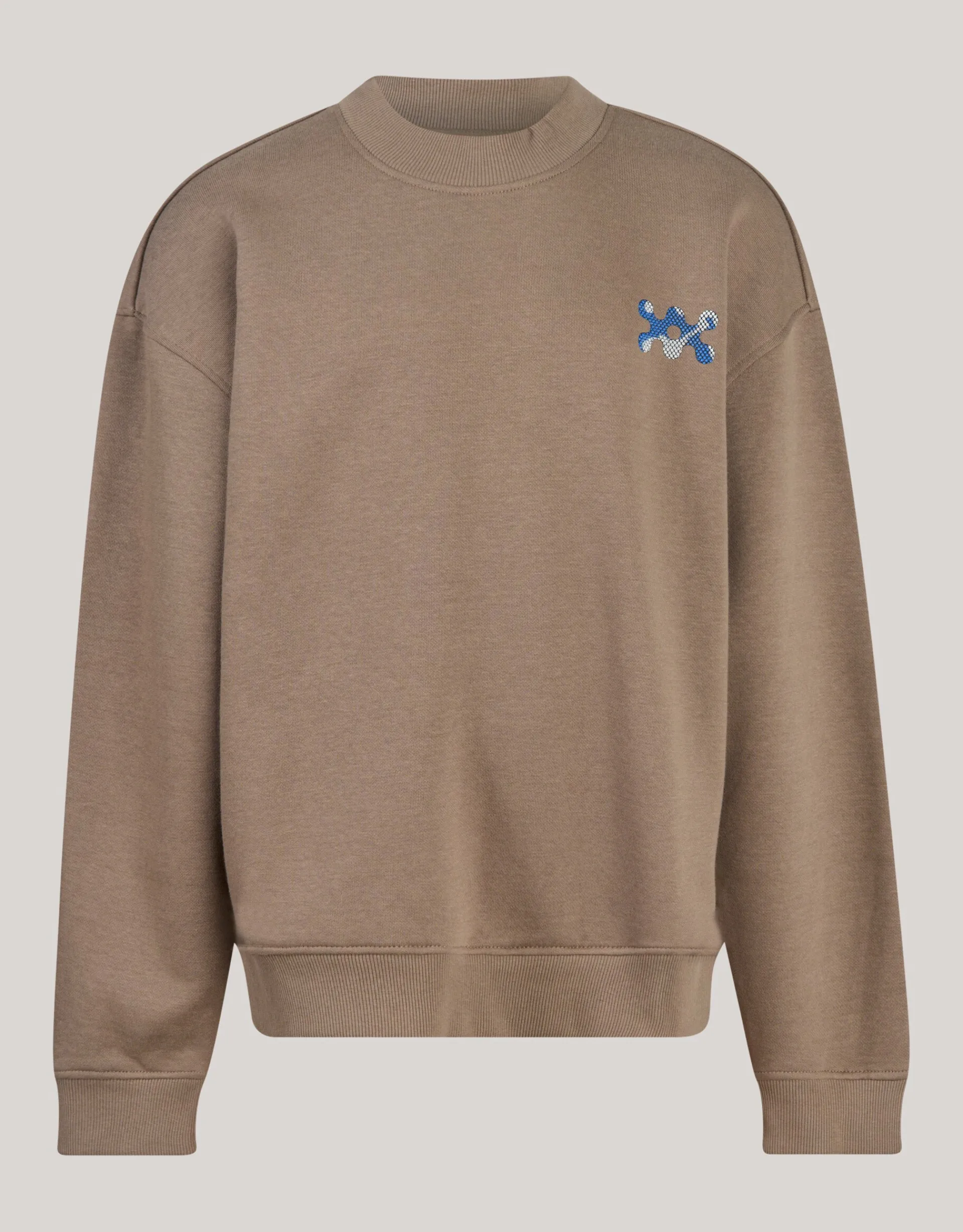 Shoeby Artwork Sweater Bruin< Gebreide Truien|Sweaters