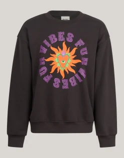 Shoeby Artwork Sweater Donkergrijs< Sweaters En Hoodies