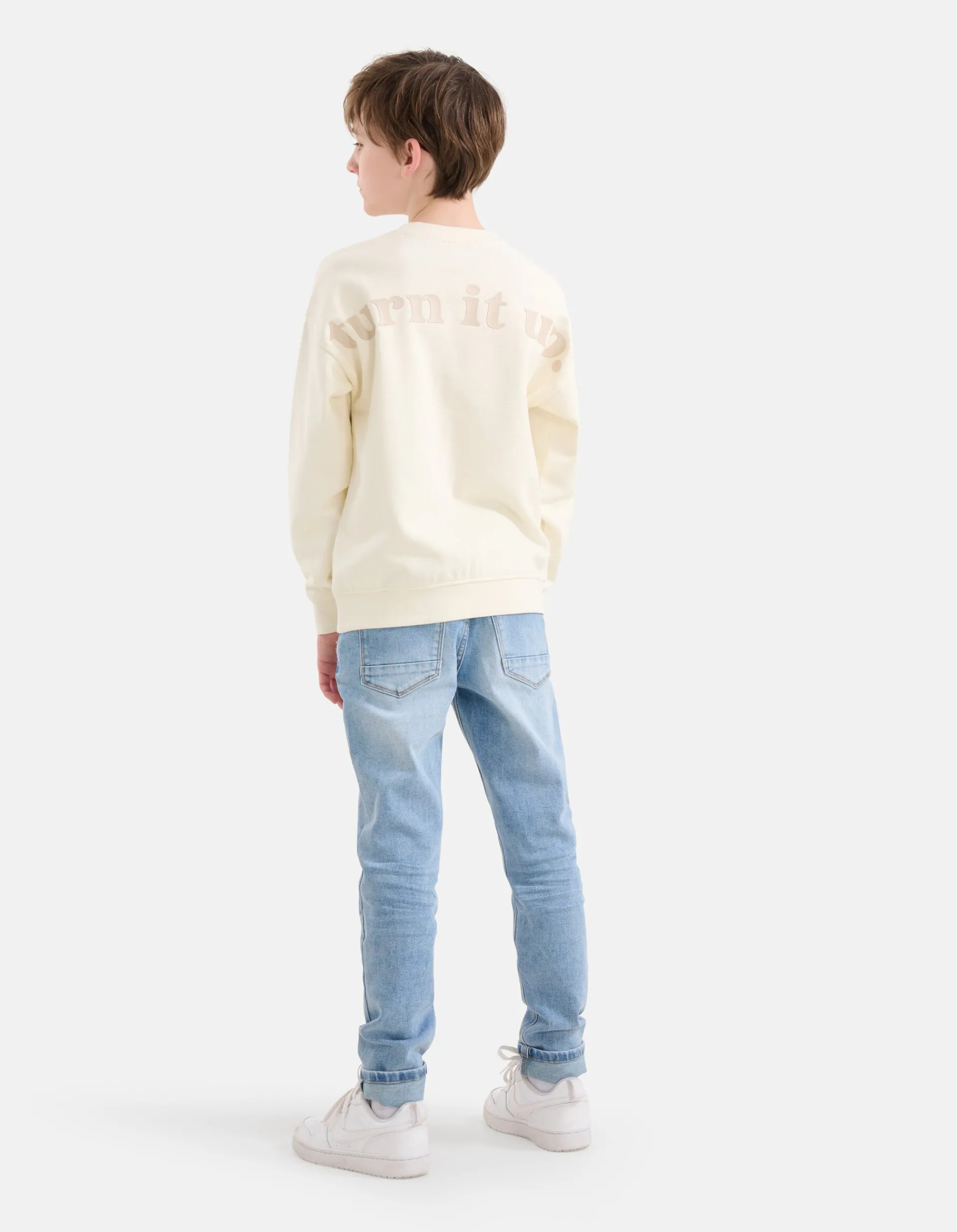Shoeby Artwork Sweater Gebroken Wit< Gebreide Truien|Sweaters