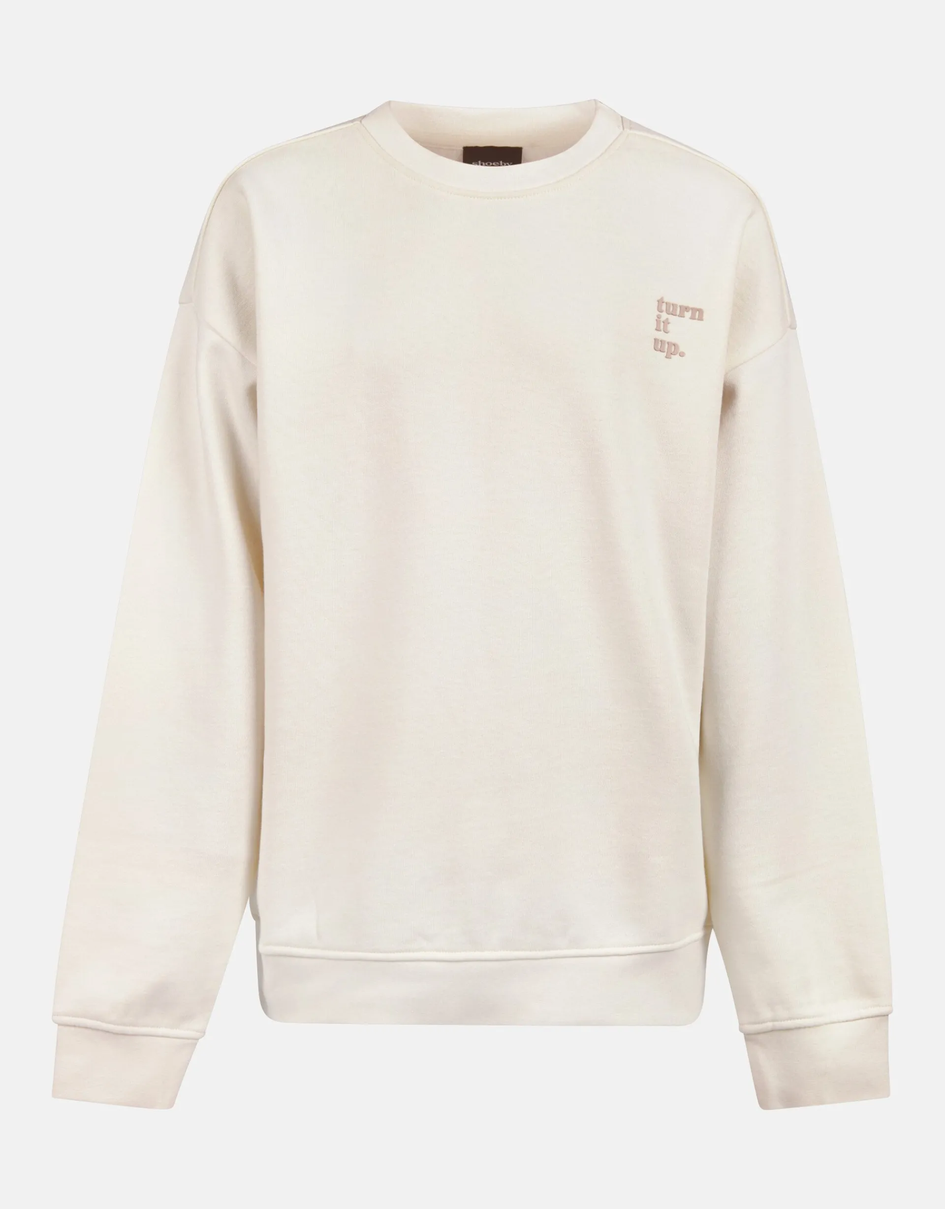 Shoeby Artwork Sweater Gebroken Wit< Gebreide Truien|Sweaters