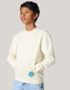 Shoeby Artwork Sweater Gebroken Wit< Gebreide Truien|Sweaters