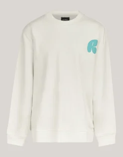 Shoeby Artwork Sweater Gebroken Wit< Gebreide Truien|Sweaters