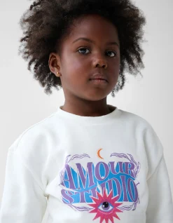 Shoeby Artwork Sweater Gebroken Wit< Sweaters En Hoodies