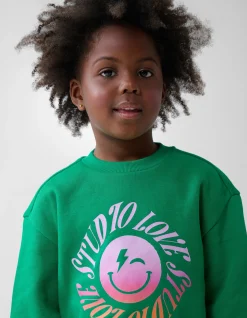 Shoeby Artwork Sweater Groen< Sweaters En Hoodies