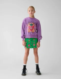 Shoeby Artwork Sweater Paars By Lizzy< Sweaters En Hoodies
