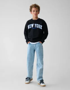 Shoeby Artwork Sweater Zwart< Gebreide Truien|Sweaters
