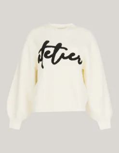 Shoeby Artwork Trui Gebroken Wit<DAMES Truien En Sweaters