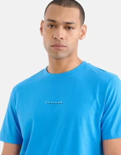 Shoeby Artwork T-shirt Blauw<Heren T-Shirts En Polo's