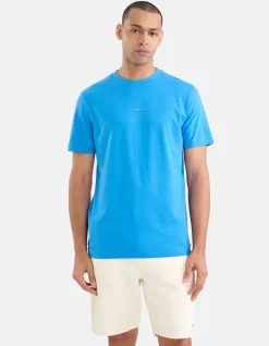 Shoeby Artwork T-shirt Blauw<Heren T-Shirts En Polo's