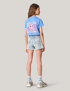 Shoeby Artwork T-shirt Blauw< T-Shirts
