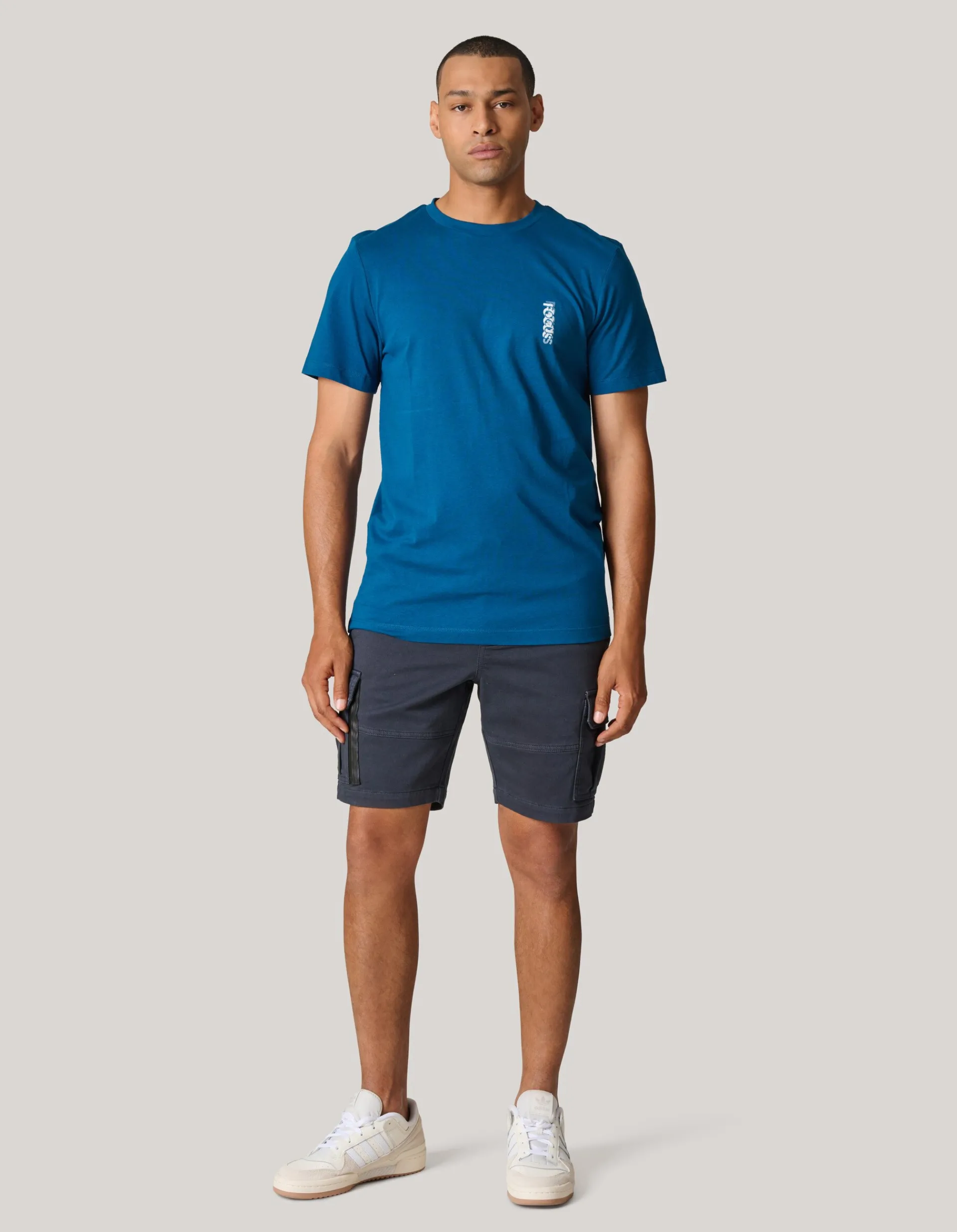 Shoeby Artwork T-shirt Donkerblauw<Heren T-Shirts En Polo's