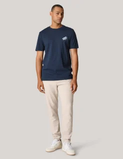 Shoeby Artwork T-shirt Donkerblauw<Heren T-Shirts En Polo's