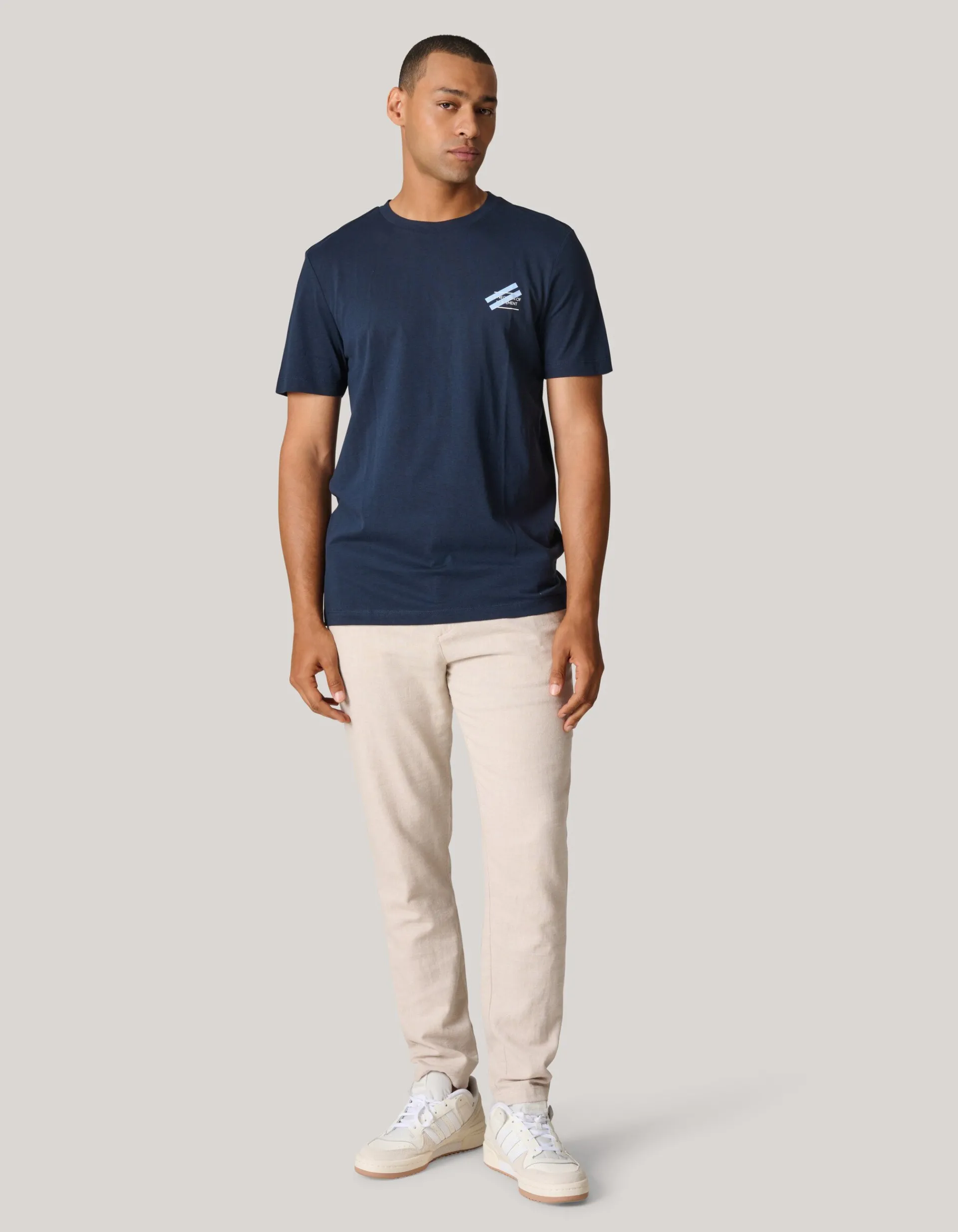 Shoeby Artwork T-shirt Donkerblauw<Heren T-Shirts En Polo's