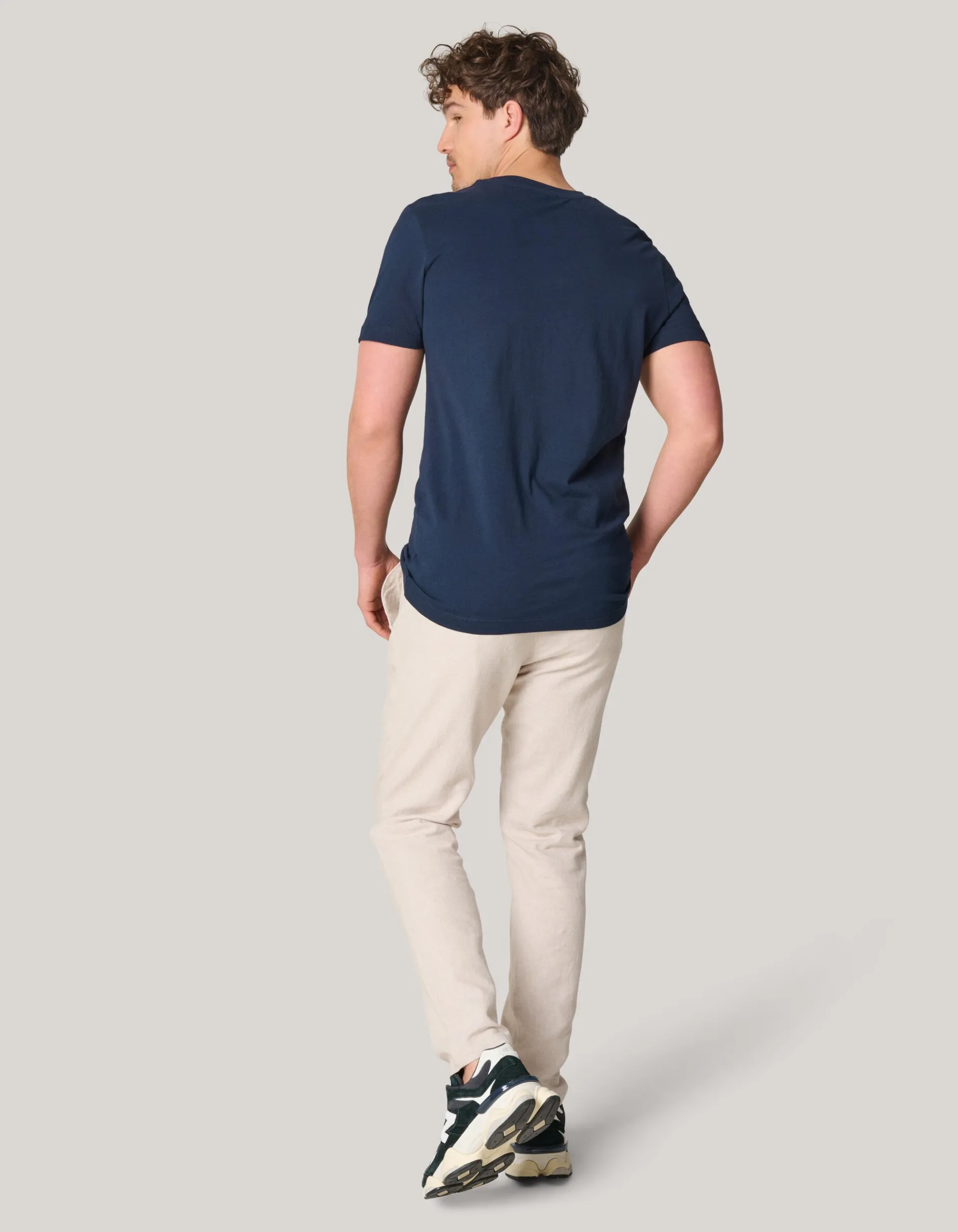 Shoeby Artwork T-shirt Donkerblauw<Heren T-Shirts En Polo's