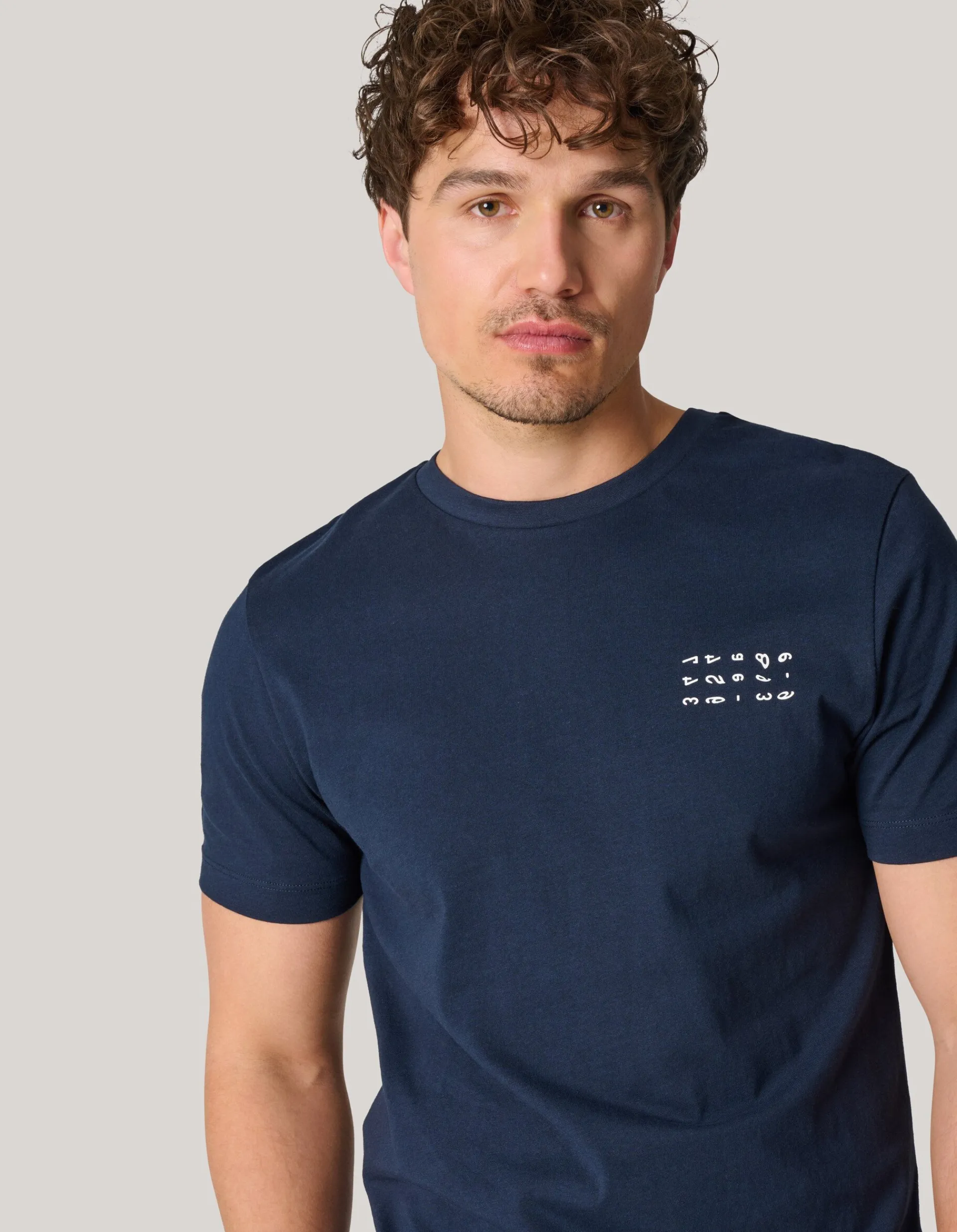 Shoeby Artwork T-shirt Donkerblauw<Heren T-Shirts En Polo's