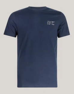 Shoeby Artwork T-shirt Donkerblauw<Heren T-Shirts En Polo's