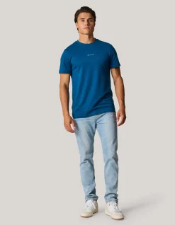 Shoeby Artwork T-shirt Donkerblauw<Heren T-Shirts En Polo's