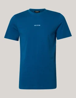 Shoeby Artwork T-shirt Donkerblauw<Heren T-Shirts En Polo's