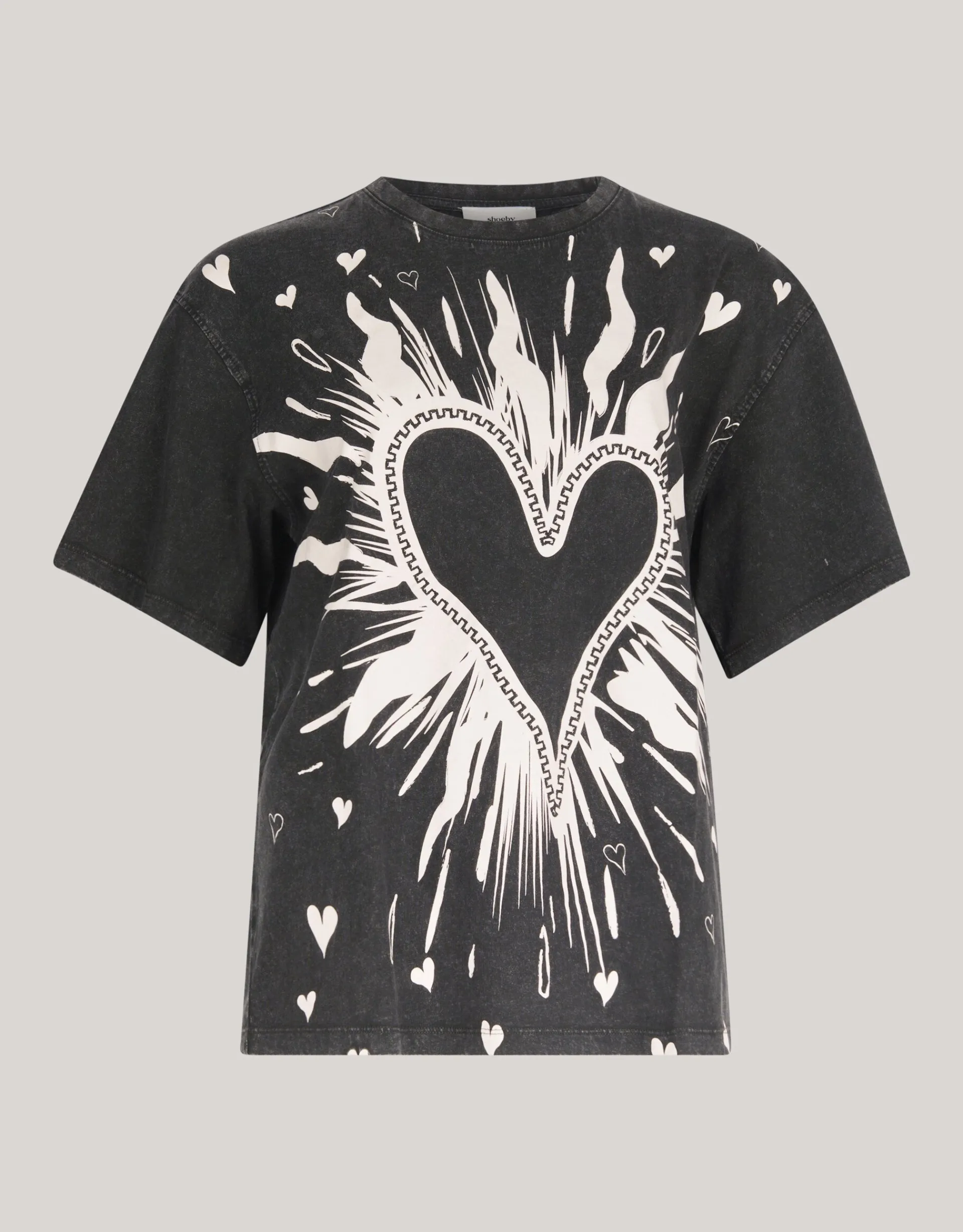 Shoeby Artwork T-shirt Donkergrijs<DAMES T-Shirts