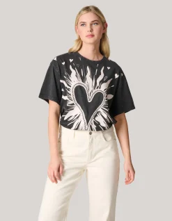 Shoeby Artwork T-shirt Donkergrijs<DAMES T-Shirts