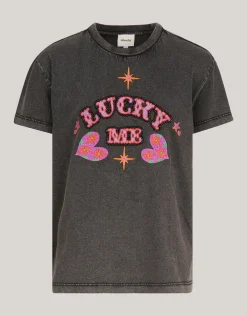 Shoeby Artwork T-shirt Donkergrijs< T-Shirts