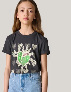 Shoeby Artwork T-shirt Donkergrijs< T-Shirts