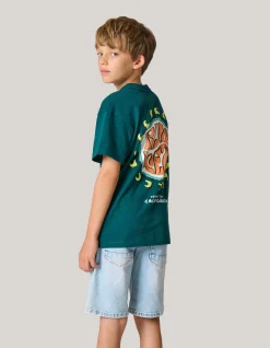 Shoeby Artwork T-shirt Donkergroen< T-Shirts