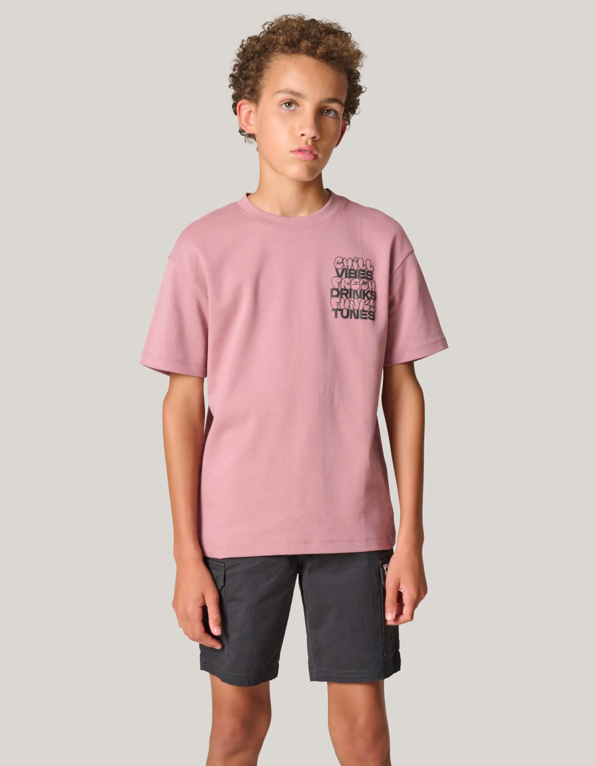 Shoeby Artwork T-shirt Donkerroze< T-Shirts
